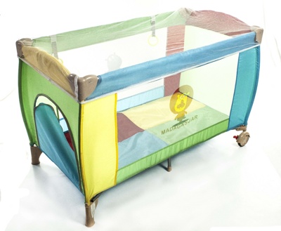 Кроватка Forkiddy Arena lux mini (москитная сетка+кольца) (4 цвета)- фото2